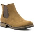 Lilley Womens Tan Faux Suede Chelsea Boot