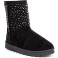 Lilley Womens Black Studded Pull On Boot