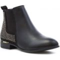 Lilley Womens Black Studded Chelsea Boot
