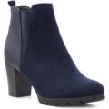 Sprox Womens Navy Heeled Chelsea Boot