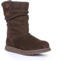Skechers Womens Brown Pull On Boot