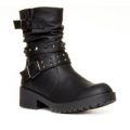 Lilley Womens Stud Ankle Boot in Black