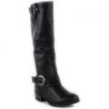 Lilley Womens Knee High Riding Boot in Black
