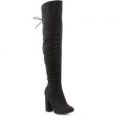 Lilley Womens Black Heeled Over The Knee Boot