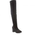 Lilley Womens Black Sparkle Heeled High Leg Boot