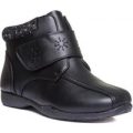 Dr Keller Womens Black Easy Fasten Ankle Boot