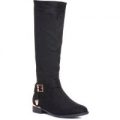 Truffle Womens Knee High Boot in Black