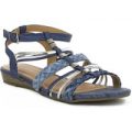 Sprox Womens Denim Flat Gladiator Sandal