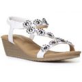 Lilley And Skinner Womens Wedge Sandal in White