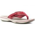 Earth Spirit Womens Red Leather Comfort Sandal