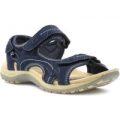 Earth Spirit Womens Leather Casual Shoe in Navy
