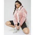 Velvet Puffer Jacket, Pink