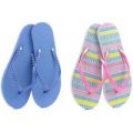 Blue and Pink Printed Twin Pack Flip Flops