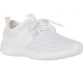 Freya Trainer In White And White Sole, White