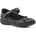 Walkright Girls Black Coated Leather Shoe