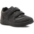 Beckett Boys Black Sporty Double Easy Fasten Shoe