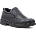 Beckett Boys Black Slip On Shoe