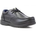 US Brass Boys Black Lace Up Shoe