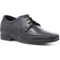 Red Tape Boys Black Lace Up Leather Shoe