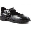 Buckle My Shoe Girls Black Patent Shoe