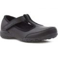 Skechers Relaxed Fit Girls Black Leather Shoe