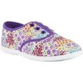 Lilley Girls Multi-Coloured Floral Canvas Shoe