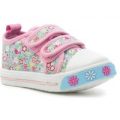 Walkright Girls Floral Touch Fasten Canvas in Pink