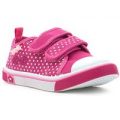 Chatterbox Kids Pink Spotted Touch Fasten Canvas
