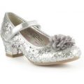 Lilley Sparkle Girls Sliver Party Shoe