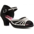 Lilley Sparkle Girls Black Heeled Sandal