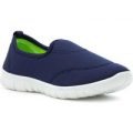 Tick Kids Navy and Lime Slip On Casual Shoe