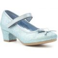 Lilley Sparkle Girls Blue Gem Heeled Shoe