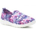 Lilley Girls Multi Coloured Floral Slip On Shoe