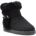 Chatterbox Girls Black Faux Suede Boot