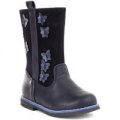 Chatterbox Girls Navy Butterfly Boot