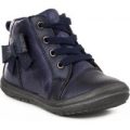 Chatterbox Girls Navy Metallic Lace Up Ankle Boot
