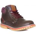 Wrangler Boys Brown Zip Fasten Boot with Laces
