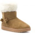 Lilley Girls Chestnut Faux Fur Ankle Boot