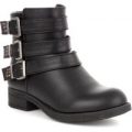 Lilley Girls Black Buckle Detail Ankle Boot