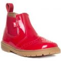 Chipmunks Girls Red Pull On Ankle Boot