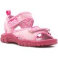 Walkright Girls Pink Seahorses Easy Fasten Sandal