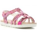 Walkright Girls Pink Strappy Flat Sandal