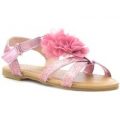 Chatterbox Girls Pink Glitter Flat Sandal