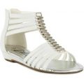 Lilley Girls White Gladiator Sandal with Trims