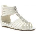 Lilley Girls Diamante Gladiator Sandal in White