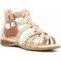 Lilley Girls Gold Flat Gladiator Sandal