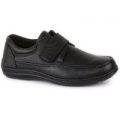 Hobos Easy Fasten Mens Comfort Shoe in Black