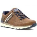 Beckett Mens Lace Up Casual Shoe in Tan