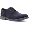 Catesby Mens Navy Suede Lace Up Shoe