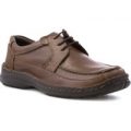 Lotus Mens Brown Leather Lace Up Casual Shoe